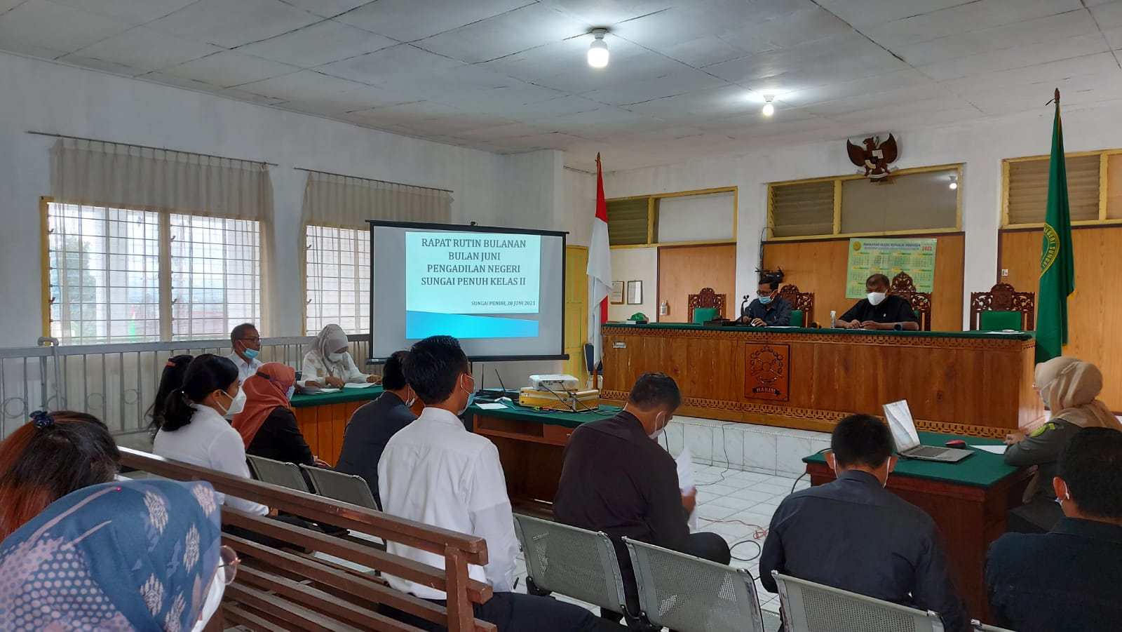 Rapat Rutin Bulanan Bulan Juni Pada Pengadilan Negeri Sungai Penuh